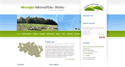 Desktop Screenshot of mikroregionvmb.cz